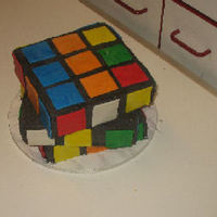 Rubix Birthday yellow/lemon cake with buttercream frostingfondant accents Many thanks for the inspiration and help from fellow bakers here at cc