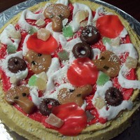 Pizza Cake This was a pizza cake I threw together for a friend for Superbowl.