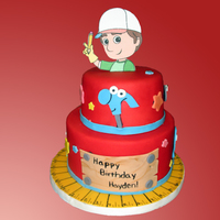 Hayden's Cake My neighbor's son's first birthday smash cake. Yes, THIS was his smash cake. But my neighbor wanted it and paid for it! The top...