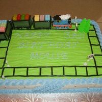 Thomas The Train All BC....licroice used for the rails and and train cars...candy lego and gumdrops as cargo...