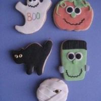 Halloween Cookies NFSC with fondant.
