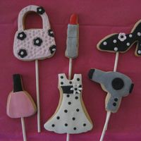 Girly Cookies Made for my sister's b-day.