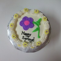 Belated Easter Cakes These are two separate 4-inch round mini cakes done to give away to friends for a belated Easter. My elderly mother was visiting from out...