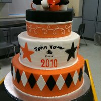 Tower Dogs I made this for my daughters fifth grade finale at her school. It is 14 chocolate with chocolate ganache, 11 yellow cake with BC, and 8...