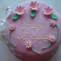 Mum's Cake Fruit cake, marzipan and fondant.