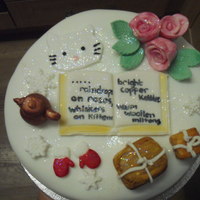Sound Of Music Raindrops on roses, whiskers on kittens............! This was a lot of fun to do. Fruitcake,marzipan and fondant.