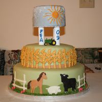 Ffa Cake I made this cake for a local FFA group. I have never posted a cake on the forum before - but I LOVE looking at all the work that is posted...