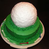 Golf Ball Cake For Father's Day 