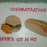 Restaurant Opening This cake was for my aunt and uncle who just opened a to-go restaurant. 11x15x2 buter pecan rum cake with butter rum buttercream. If there...