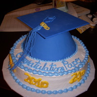 Blue Graduation Cap 
