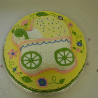 Stroller Baby Shower Cake This is the cake I made for my sister-in-laws baby shower. I used her baby quilt as my pattern for the bottom layer of the cake. I had so...