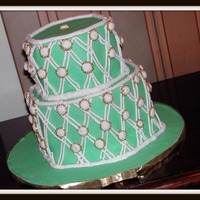 Fondant Hex Wedding Cake 