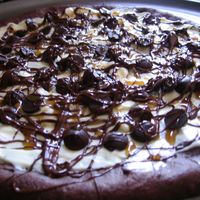 Chocolate Pizza This was my first attempt at creating a Chocolate Pizza. It was also the first pizza I've every made. I ma chocolate dough, used white...