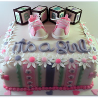 Summer Baby Shower Made this cake last weekend for a baby shower. It took me forever to finish because I started without a set design, and I kept changing my...