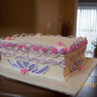 " Pretty Sweet" "Practicing all sorts of piping skills, from Cake Decoration class..lol"