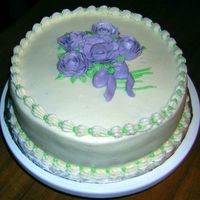 Chani's Final Course 1 Cake This is my last cake for class 1. The roses were hard to do. I love dots and I think they are going to be my signature item.