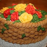 Fall Basket This design usually is decorated as a Spring basket. For my mom's November birthday I changed the colors to reflect Fall. The roses in...