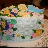 Course 2 Graduation What a fun cake to make! I was so excited to learn the basket weave.