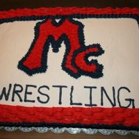 Mcgavock High School Wrestling Large sheet cake made for the high school wrestling team. I used the basket weave on top of the cake as edging. This cake could easily be...