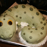The Friendly Dinosaur Chocolate cake for a little boy's birthday...-All MMF