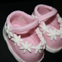 Fondant Shoes made from MM fondant- my first shoes!!! :) -for the baby shower cake I made