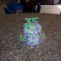 Birthday Cake Fun cake I did for my sister's birthday. Buttercream with fondant accents. Thanks for looking!