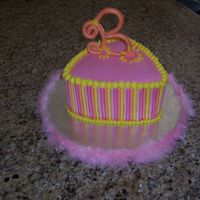 Birthday Cake Birthday cake I made for my sis. I used my new clay gun for the sides.Thanks for looking!
