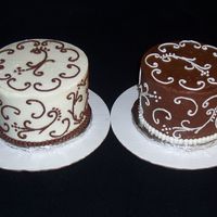 Yin And Yang Scrolls Just finished these for my son's school fundraiser. 6inch buttercream