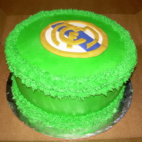 Real Madrid In honor of his favorite soccer team and the world cup, a cake for real madrid.