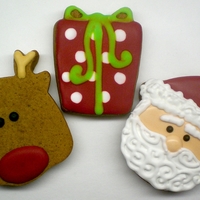 Santa & Rudolph Cookies Just for fun! :)