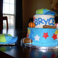 First Birthday First birthday celebration, sports themed party.