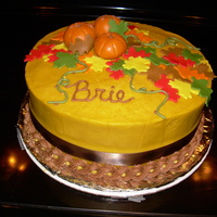 Fall Cake Pumpkins, fall leaves for a friend birthday