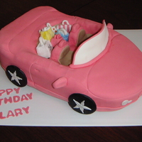 Sweet 16 Pink Convertible Cake is a white cake with buttercream, all accents and packages make of RKT and fondant.