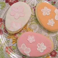Easter Cookies This is my first time doing brush embroidery- I think the technique is beautiful- but I need A LOT more practice!
