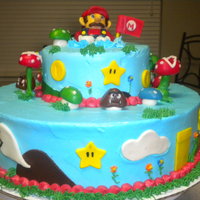 Mario all fondant made piece