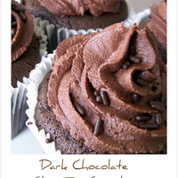 Midnight Dream Cupcakes Dark chocolate chai tea cupcakes with Dark chocolate chai tea buttercream.