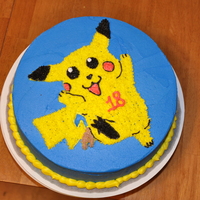 Pikachu Pikachu cake in buttercream