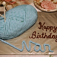 Yarn Made for my Grandmother. I got the idea from CC member Yummy-Mummy-Cake-Creation...of course it doesn't look nearly as good as her...