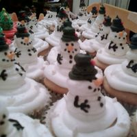 Snowman Cupcakes Some cupcakes I made for my mom's church.