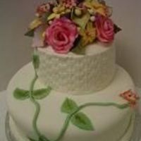 My Graduation Cake chef Toba Garett's butter milk cake fvbc filling Gumpaste flowers