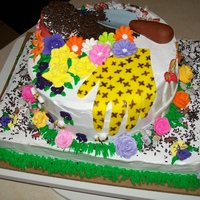 Garden Cake - 2011-04-05 This was for a beloved coworker who retired. She's also a personal friend so I took a day from work to spend making this as perfect as...