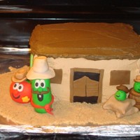 Veggie Tales Cake This was for my son's 3rd b-day. He really likes Veggie Tales, especially "Little Joe". I "borrowed" this idea...
