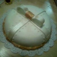 My First Fondant Cake Ever! I did this cake with only the instructions I got off the internet! Not too shabby!