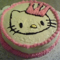 Hello Kitty 1St Birthday Cake This is a Hello Kitty Cake I made for a friend of my daughter's first birthday! It's a sugar free cake with sugar free frosting!...