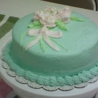 Wilton Course 1 Final Cake Here is my final WC #1 cake. The roses were quite difficult, but I think it turned out pretty anyway. It was coconut cream with coconut...
