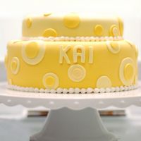 Yellow Dots Cake 