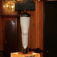 Leg Lamp my attempt at making the leg lamp cake_leg is rice krispies covered in white chocolate and lamp shade is chocolate cake with mmf.