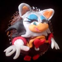 'rouge The Bat' - Sonic's Friend Cupcake Sonic's friend, 'Rouge the Bat' cupcake turned out great too! Was happy with her! And she went to one of the lil girls in...