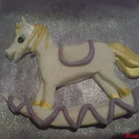 Rocking Horse Part Of Carousel Cake. This was part of a carousel cake. Its Fondant with CMC which I believe makes Gumpaste? I think thats right! I think Im hooked on making...