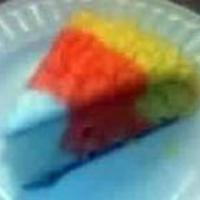 Candy Corn Cake When this round cake is cut, it resembles a candy corn. Done with checkerboard cake pan set.